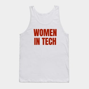 Women in Tech, Stem Graduation, Engineer Womens Tank Top